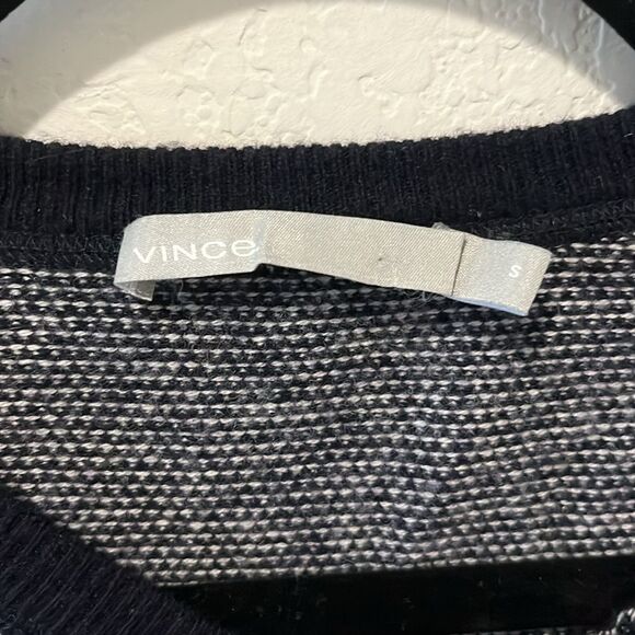 VINCE Men's Birdseye Raglan Wool/Cashmere Long-Sleeve Sweater, Size S - Picture 5 of 10